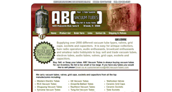 Desktop Screenshot of abcvacuumtubes.com