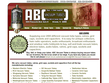 Tablet Screenshot of abcvacuumtubes.com